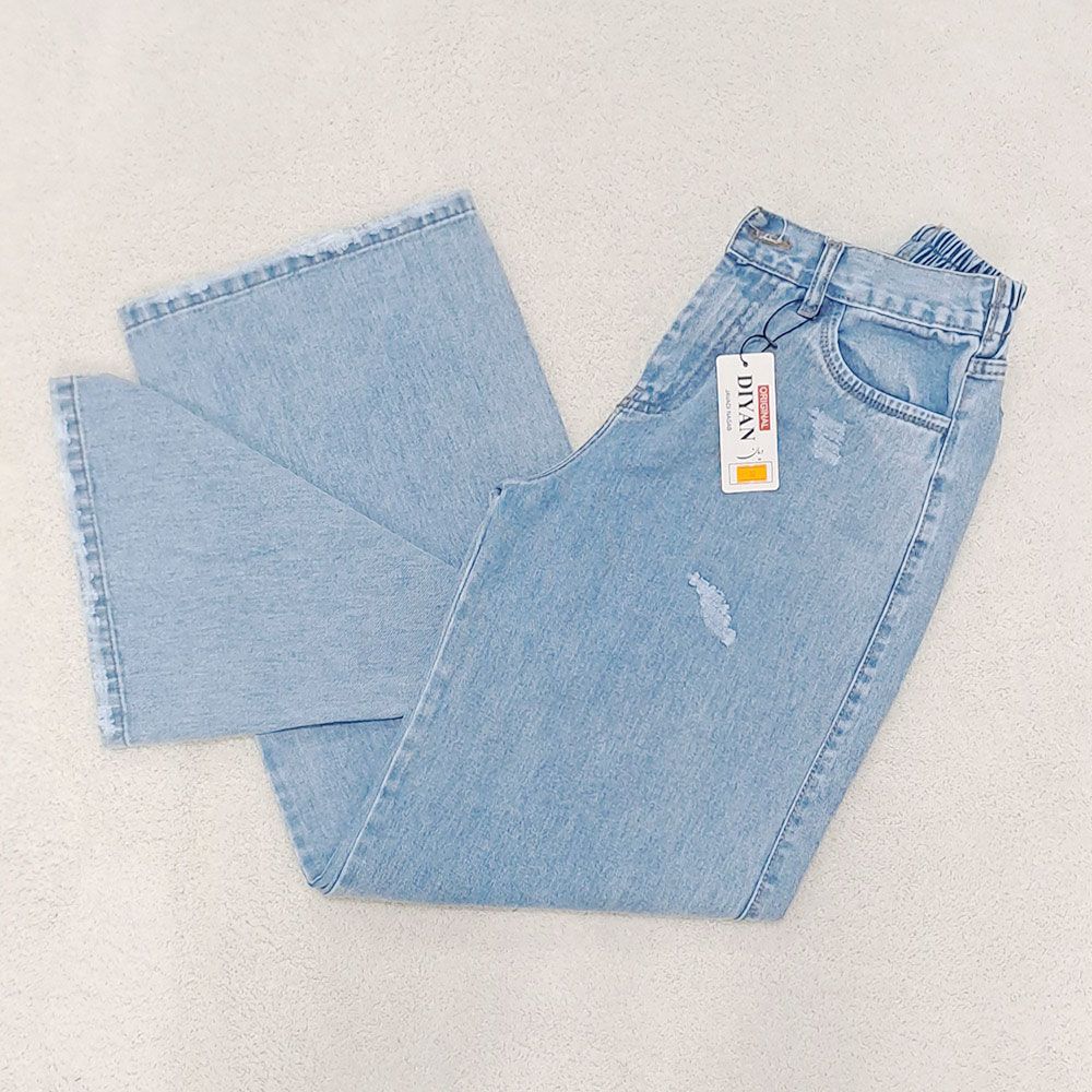 شلوار جین زاپ دار زنانه دیان مدل بگ -  - 9