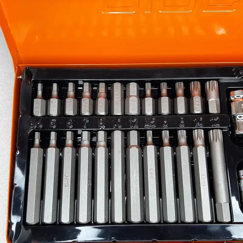 آچار بیت ستاره ای دینگشی مدل 68001 مجموعه 40 عددی