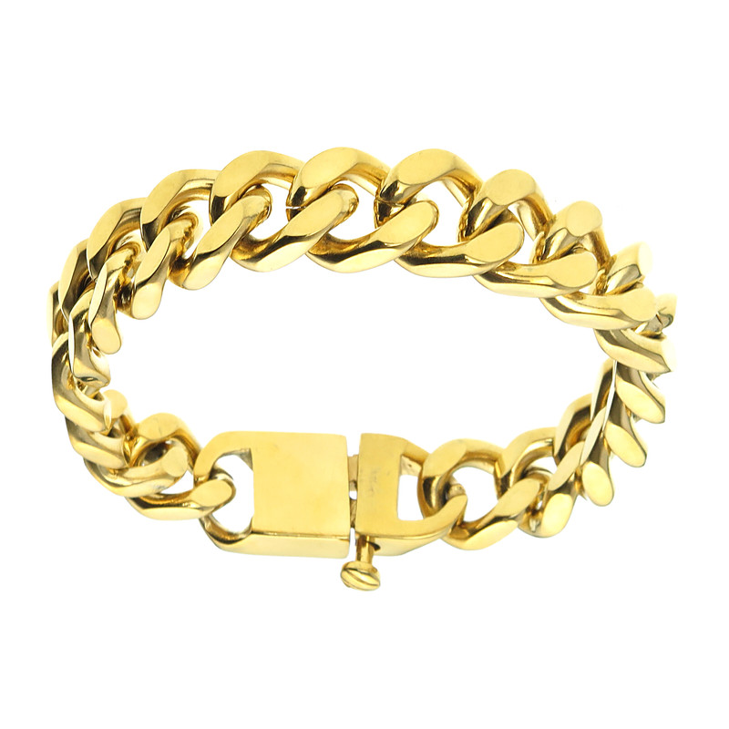 دستبند مردانه مدل زنجیری کد 49623