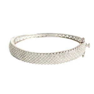 دستبند نقره کد 180145 al