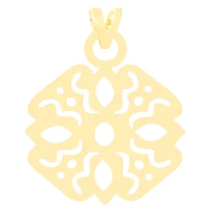 آویز گردنبند طلا 18 عیار زنانه الن نار مدل 3376 نقش اسليمی