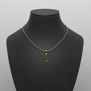گردنبند طلا 18 عیار زنانه مدوپد مدل تیر کد R2-1-1054