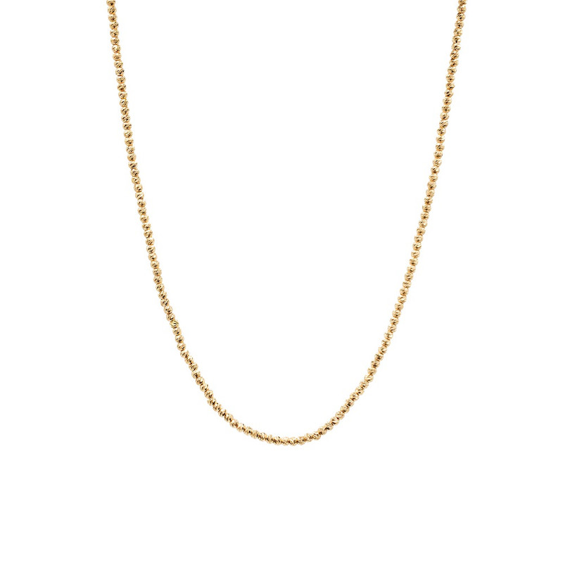 گردنبند طلا 18 عیار زنانه الی گالری مدل گوی البرناردو پیوسته