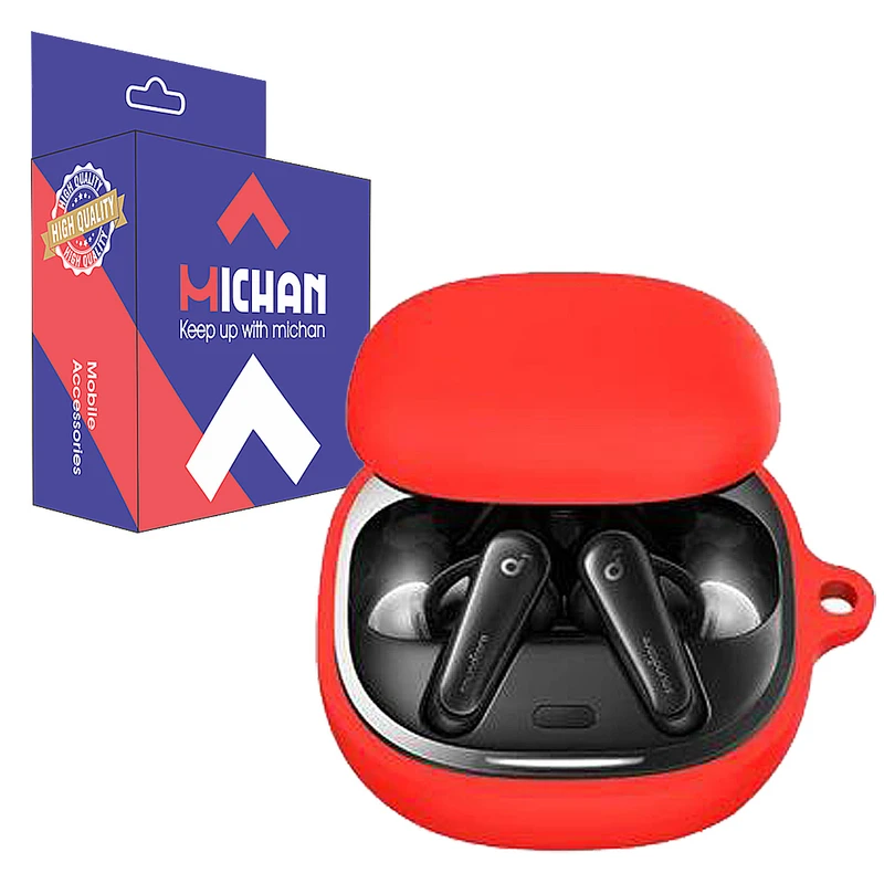 کاور میچان مدل silicone مناسب برای کیس هدفون بی سیم انکر SoundCore Liberty Air 2 Pro