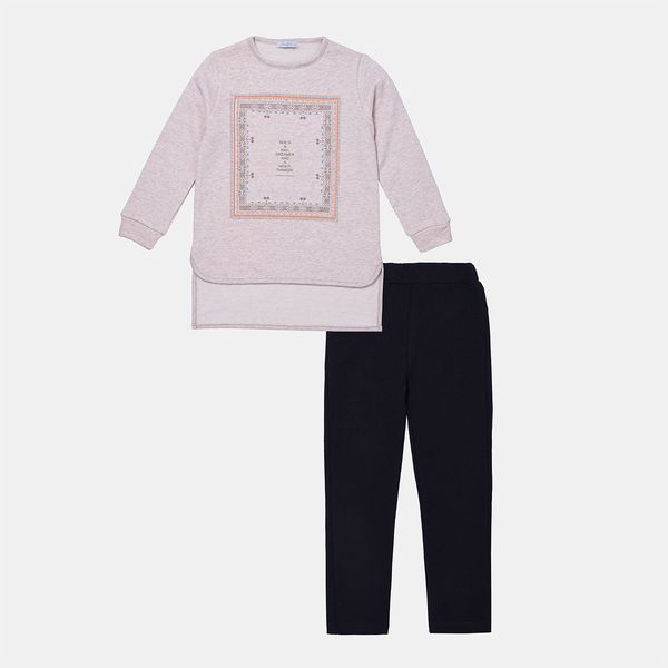 ست سویشرت و شلوار دخترانه فیورلا مدل ناژینا کد 41510