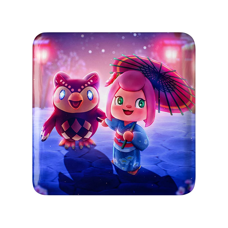 مگنت خندالو طرح بازی انیمال کراسینگ (Animal Crossing) مدل مربعی کد 32673