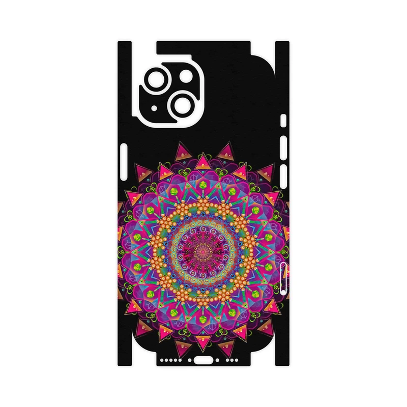 برچسب پوششی ماهوت مدل Mandala Design 5-FullSkin مناسب برای گوشی موبایل اپل iPhone 15