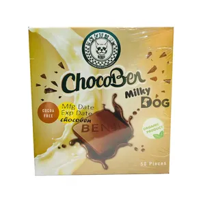 غذای تشویقی سگ بنجی مدل chocoben milky بسته 50 عددی