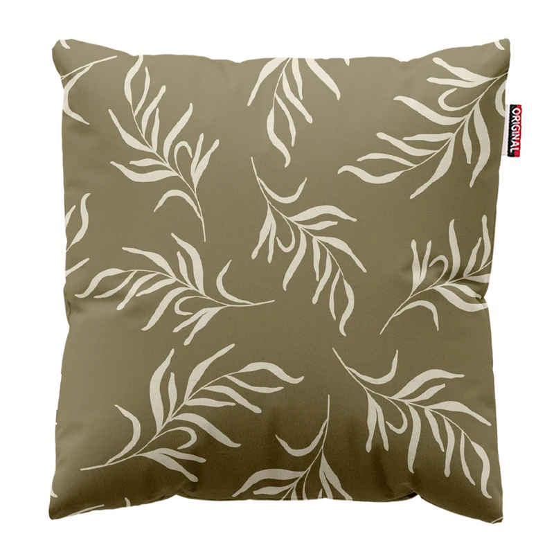 کوسن پاد آفرین مدل مینیمال طرح گل و برگ کد PK303472 سایز 30*30 سانتی متر