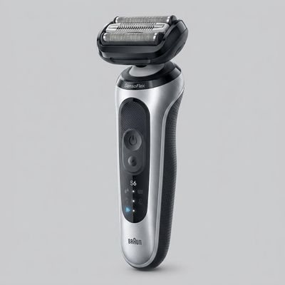 ماشین اصلاح موی صورت شارژی براون مدل series 6 62-S1000s با سر چرخان SensoFlex، فویل فوق نازک 0.058 میلیمتری، فناوری AutoSense، ضد آب، باتری لیتیوم-یونی با شارژ سریع، نمایشگر LED و قابلیت اصلاح خشک و مرطوب