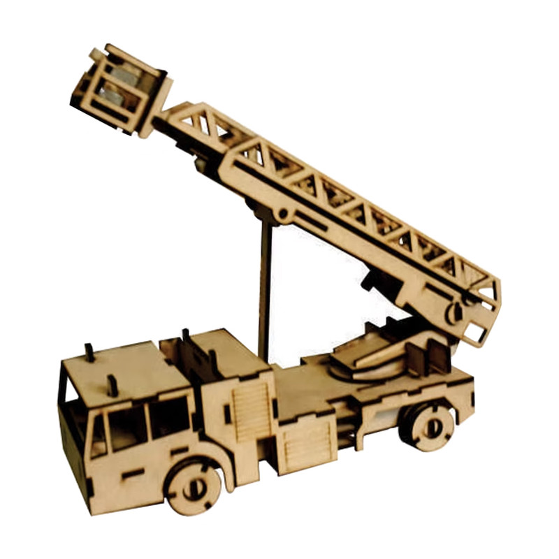 ساختنی مدل ماکت چوبی ماشین آتش نشانی کد M72