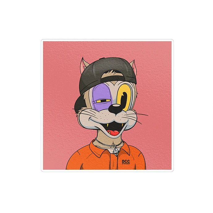 استیکر لپ تاپ ماسا دیزاین طرح CAT مدل STKJO