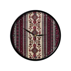 ساعت دیواری مدوپد طرح قالیچه بلوچ سه‌ترنج مدل C-balouch35