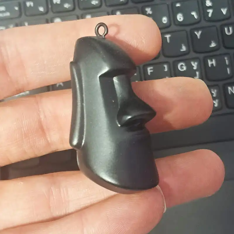 گردنبند مدل سنگ مصنوعی طرح ایستر کاکا سنگی کد p.3.3.3.1 مجموعه 2 عددی