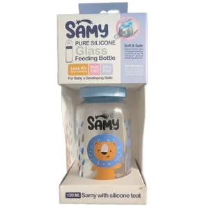 شیشه شیر سامی مدل Lion حجم 120 میلی لیتر