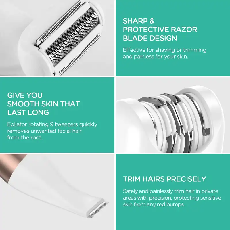 ست اصلاح موی بدن بانوان وویور مدل ES500