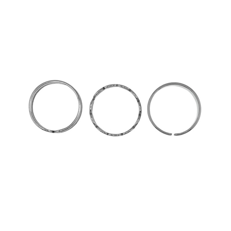 انگشتر زنانه برانت طرح سه تیکه