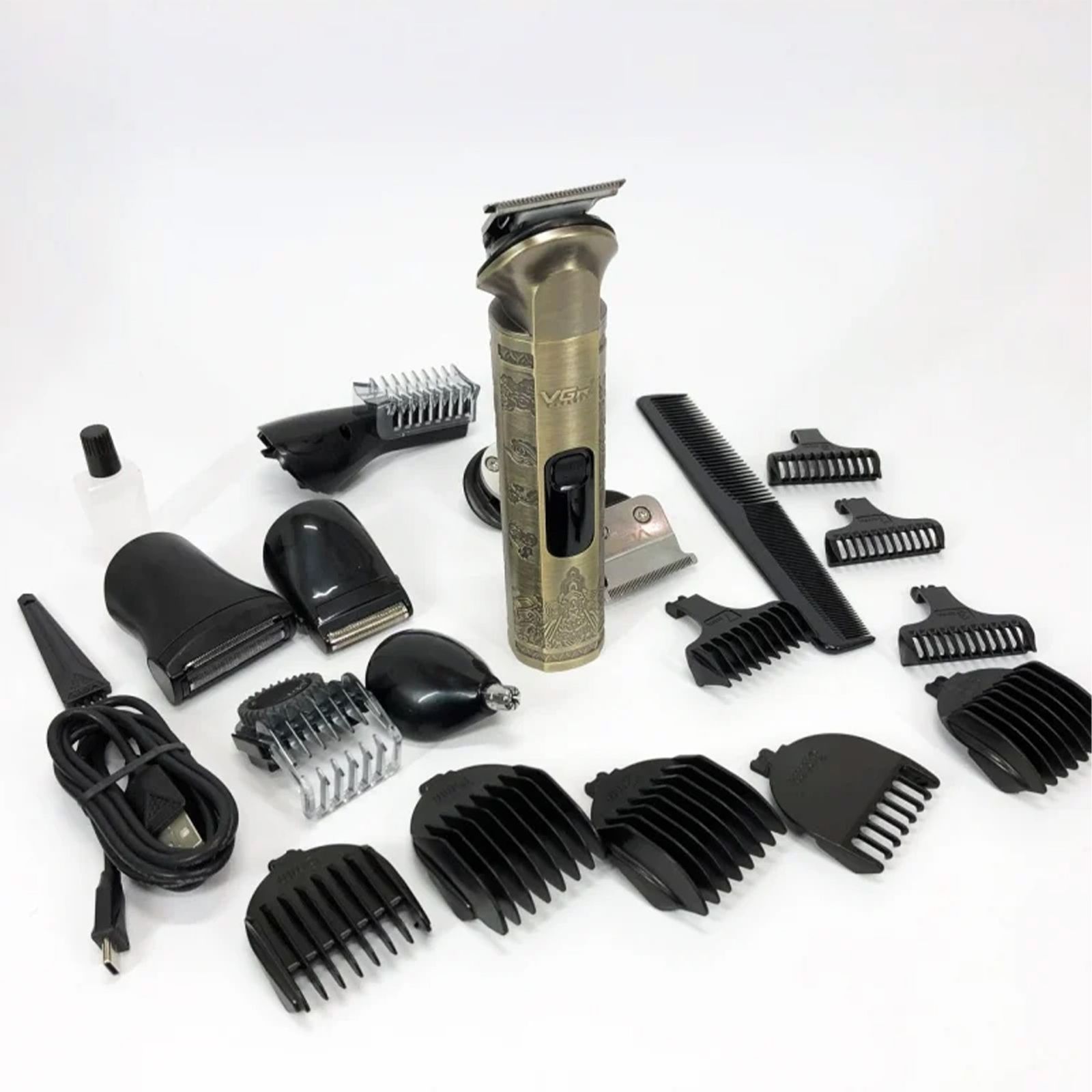 ست ماشین اصلاح موی صورت و بدن وی جی ار مدل V-110 -  - 4