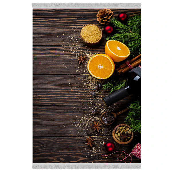 فرش پارچه‌ای دفه مدل فرشینه طرح آشپزخانه کد 1145