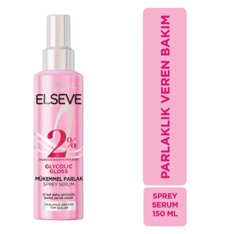 اسپری مو لورآل مدل GLYCOLIC GLOSS مناسب برای انواع مو حجم 150 میلی‌لیتر