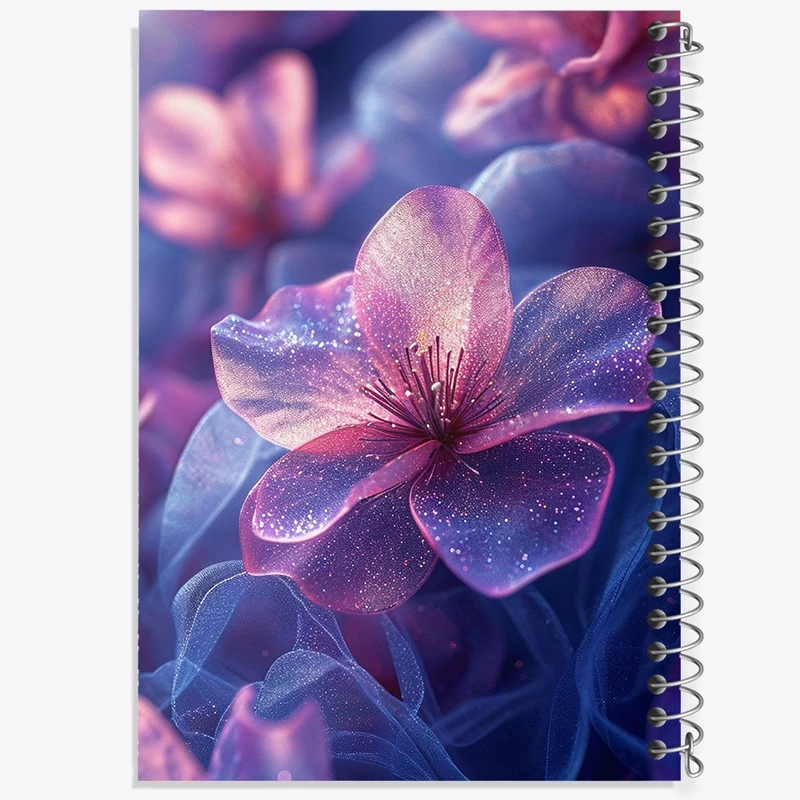 دفتر ژورنال نویسی 50 برگ خندالو مدل نقطه ای طرح گل کد F1957