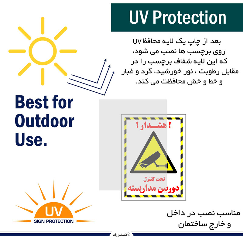 برچسب ایمنی مستر راد طرح تحت کنترل دوربین مدار بسته مدل HSE-OSHA-020 برچسب ایمنی مستر راد طرح تحت کنترل دوربین مدار بسته مدل HSE-OSHA-020