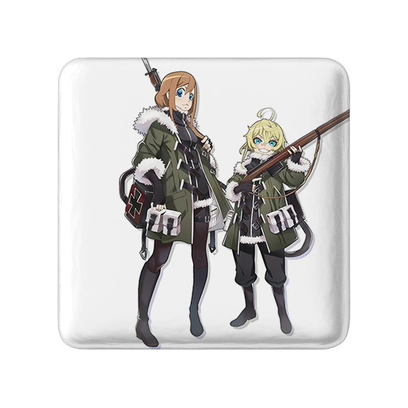 مگنت خندالو طرح تانیا و سربریاکوف انیمه یوجو سنکی مدل مربعی کد 34636