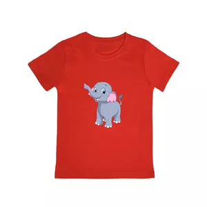 تی شرت آستین کوتاه پسرانه مدل فیل کوچولو R049