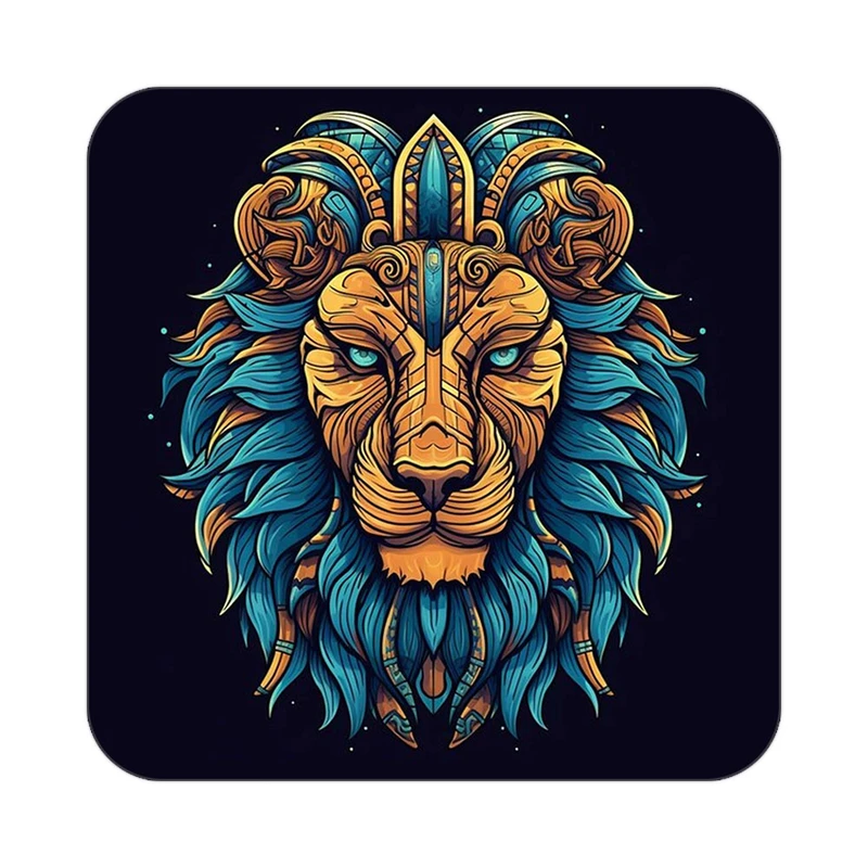 زیر لیوانی کاکتی طرح شیر مدل mp23242