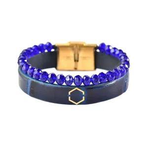 دستبند طلا 18 عیار مردانه فرشته مدل هندسی کد UBCHL0006-0005