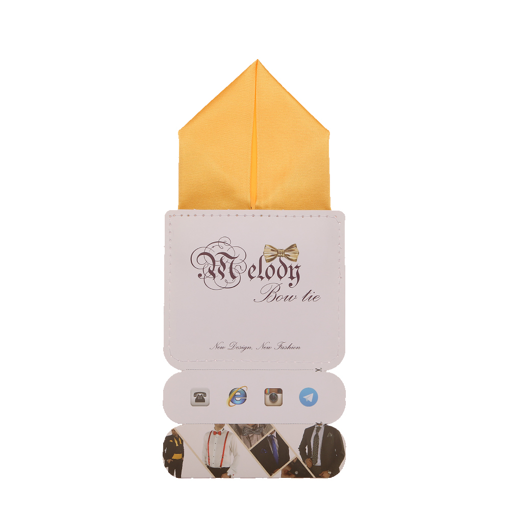 دستمال جیب مردانه ملودی مدل PS5103MSOyllw