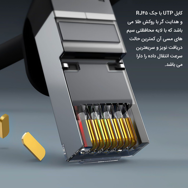 کابل شبکه Cat6 باسئوس مدل PCWL-I01