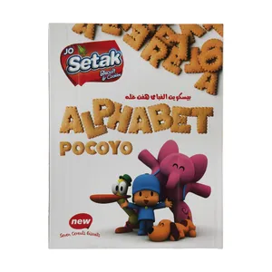 بیسکویت هفت غله طرح حروف ستاک - 430 گرم