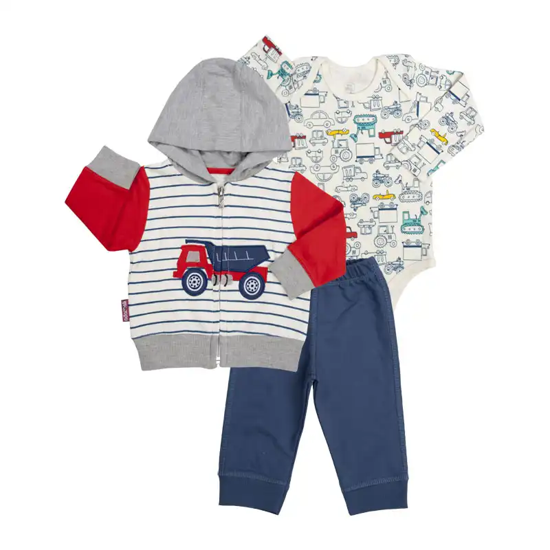 ست 3 تکه لباس نوزادی آدمک کد 32240