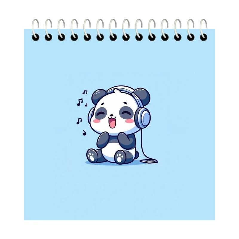 دفترچه یادداشت 50 برگ آلبالو مدل پاندا فانتزی کد 4085