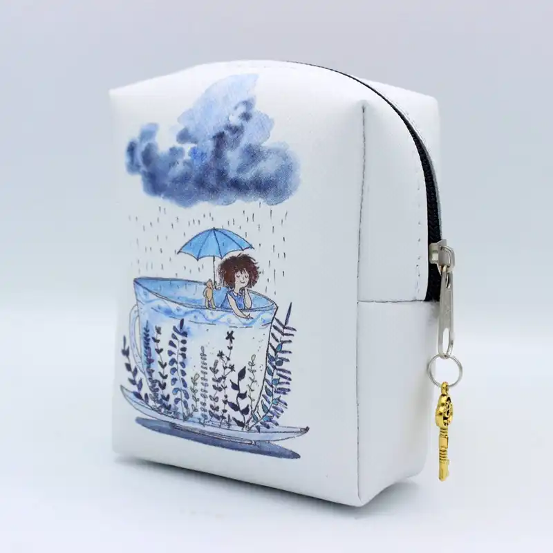 کیف لوازم آرایش زنانه طرح فنجون مدل CB-033