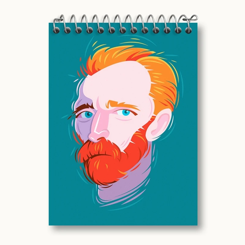 دفتر یادداشت 50 برگ خندالو مدل ونسان ونگوگ کد 25455