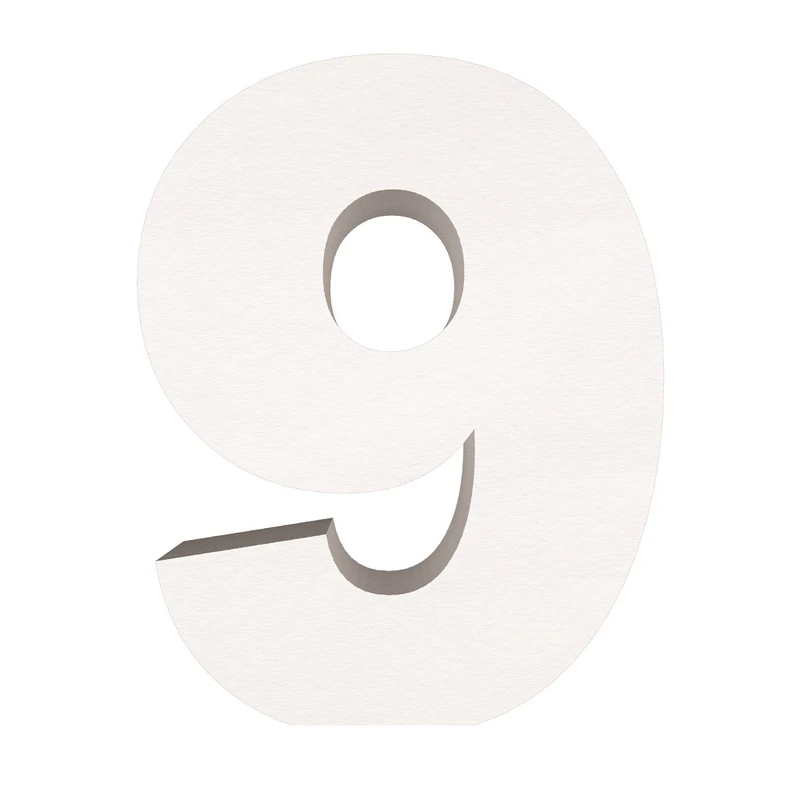ماکت دکوری طرح حروف برجسته کد 9-LARGE