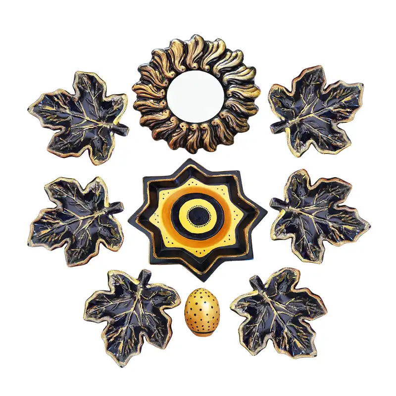 ست نه تکه هفت سین سفالی مدل  06