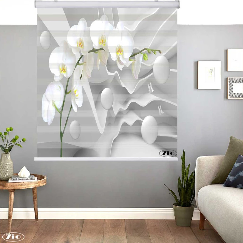 پرده زبرا زیو کد 3D1111 سایز 150x150 سانتی متر