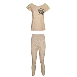 ست تی شرت و شلوار زنانه مدل سه خط