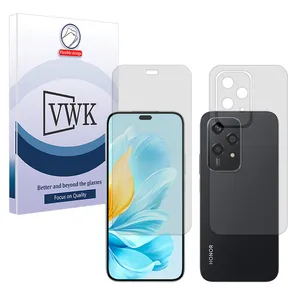 VWK Tough model transparent screen protector suitable for Honor 200 Lite mobile phone along with the back protector
