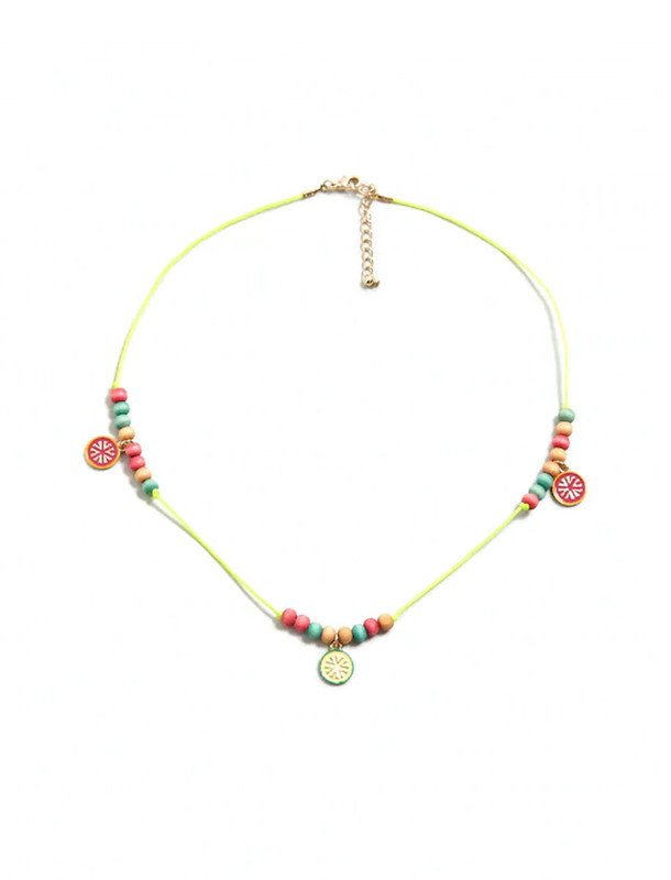 گردنبند دست ساز دخترانه - مانگو تک سایز گردنبند دست ساز دخترانه - مانگو تک سایز