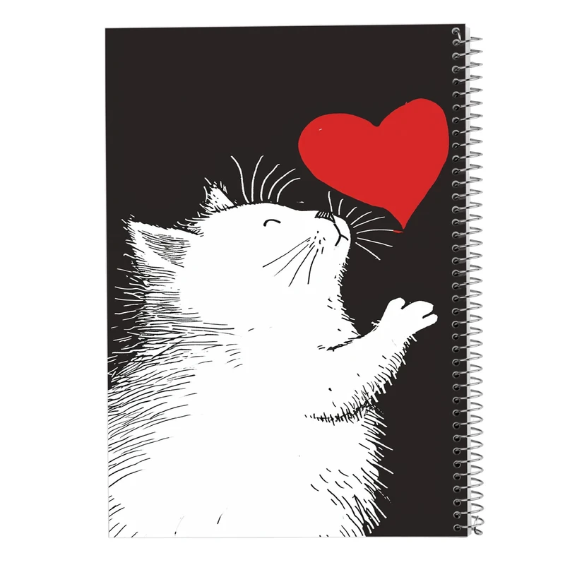 دفتر مشق 50 برگ مدوپد مدل عاشقانه love کد DF14081