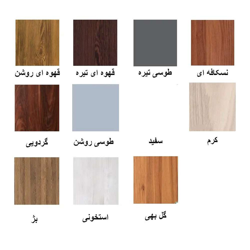 تخت‌خواب ملامینه یک نفره تخت خواب توپولون مدل a90 سایز 90 * 200 سانتی‌متر