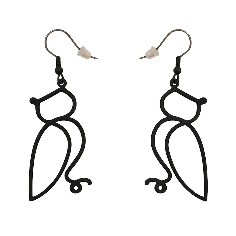 گوشواره دخترانه مدل جغد کد 006