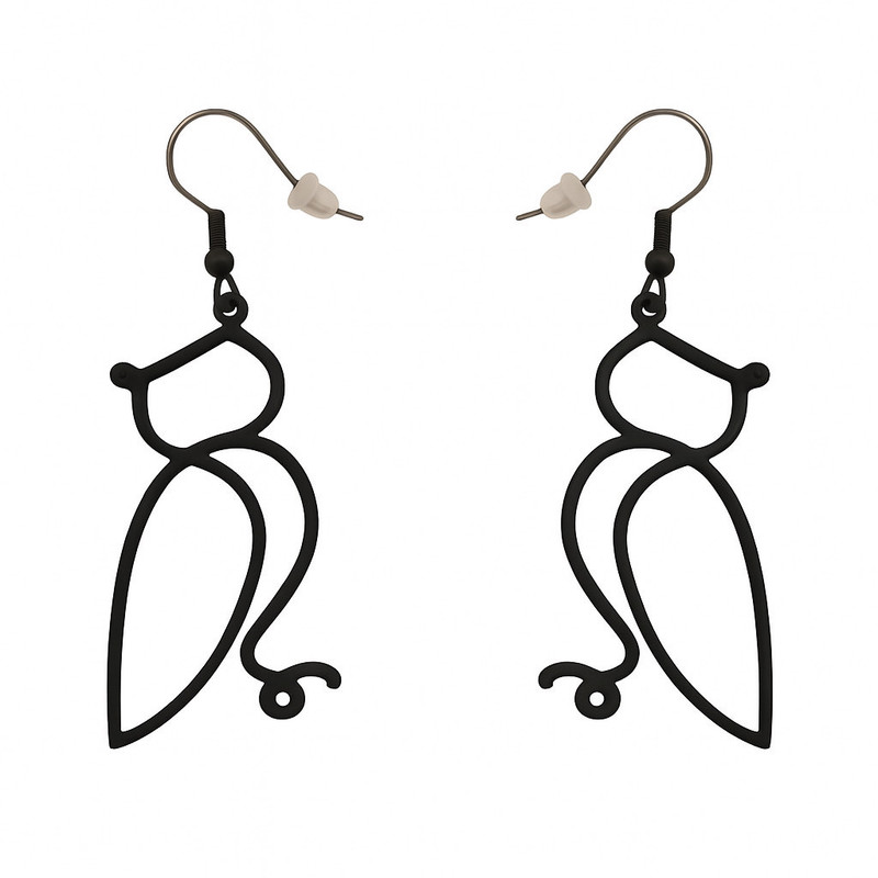 گوشواره دخترانه مدل جغد کد 006