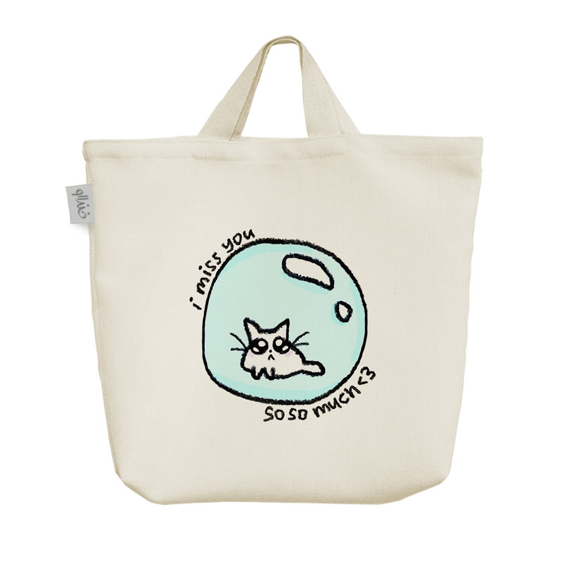 ساک خرید خندالو مدل گربه دلتنگ کد 8439