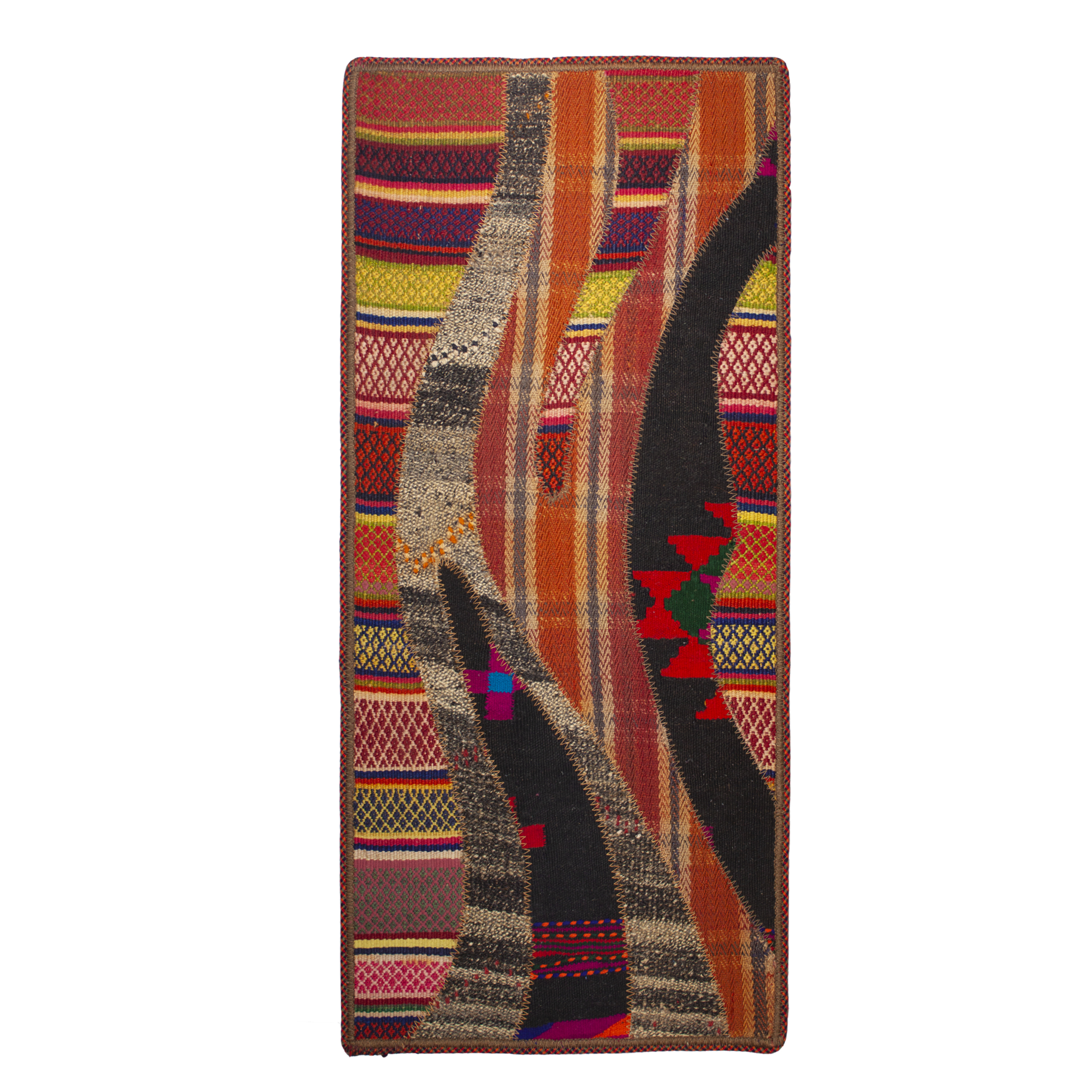 کلاژ گلیم دستبافت نیم متری کد n14110