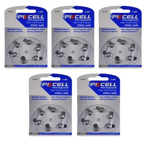 باتری سمعک پی‌کی سل مدل A10 1.5V Alkaline button بسته 30 عددی 